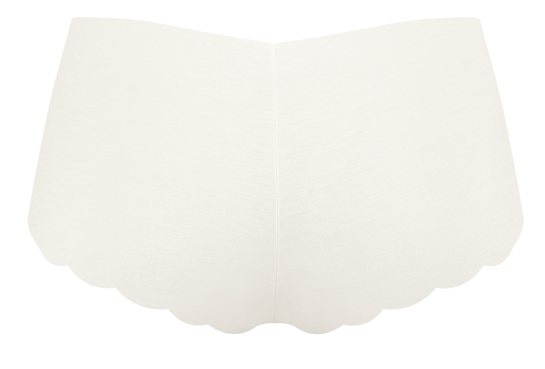 ZERO Cotton Dames Short Silk White