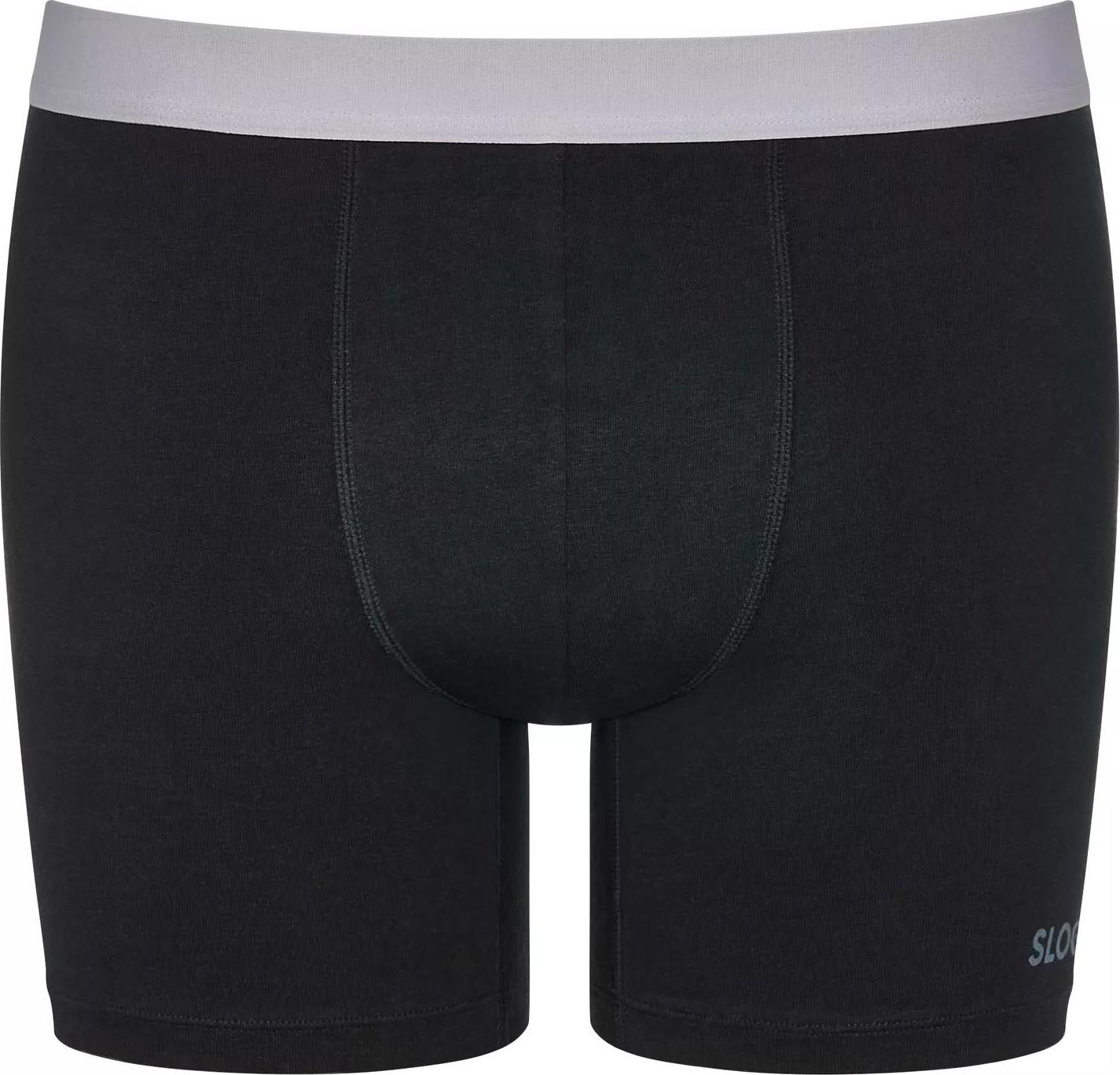 MEN Go ABC Heren Short Met Lange Pijpjes 2-Pack Black