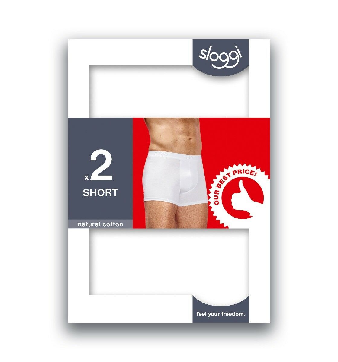 MEN 24/7 Heren Short 2-Pack Wit