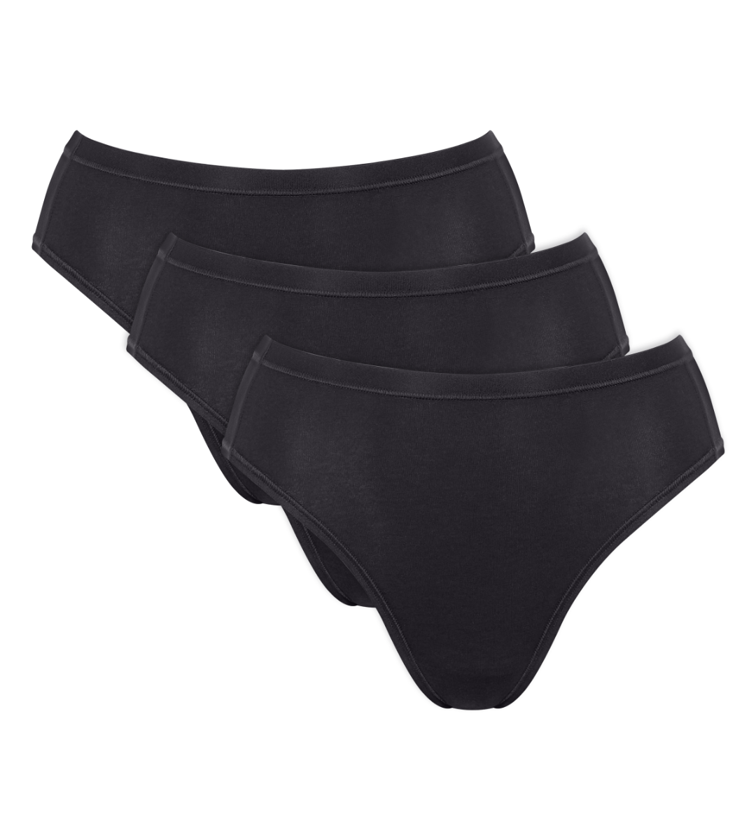 GO Daily Cotton Dames Tai 3-Pack Black