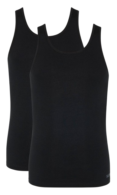 MEN Go ABC Heren Tanktop 2-Pack Black MEN Go ABC Heren Tanktop 2-Pack Black