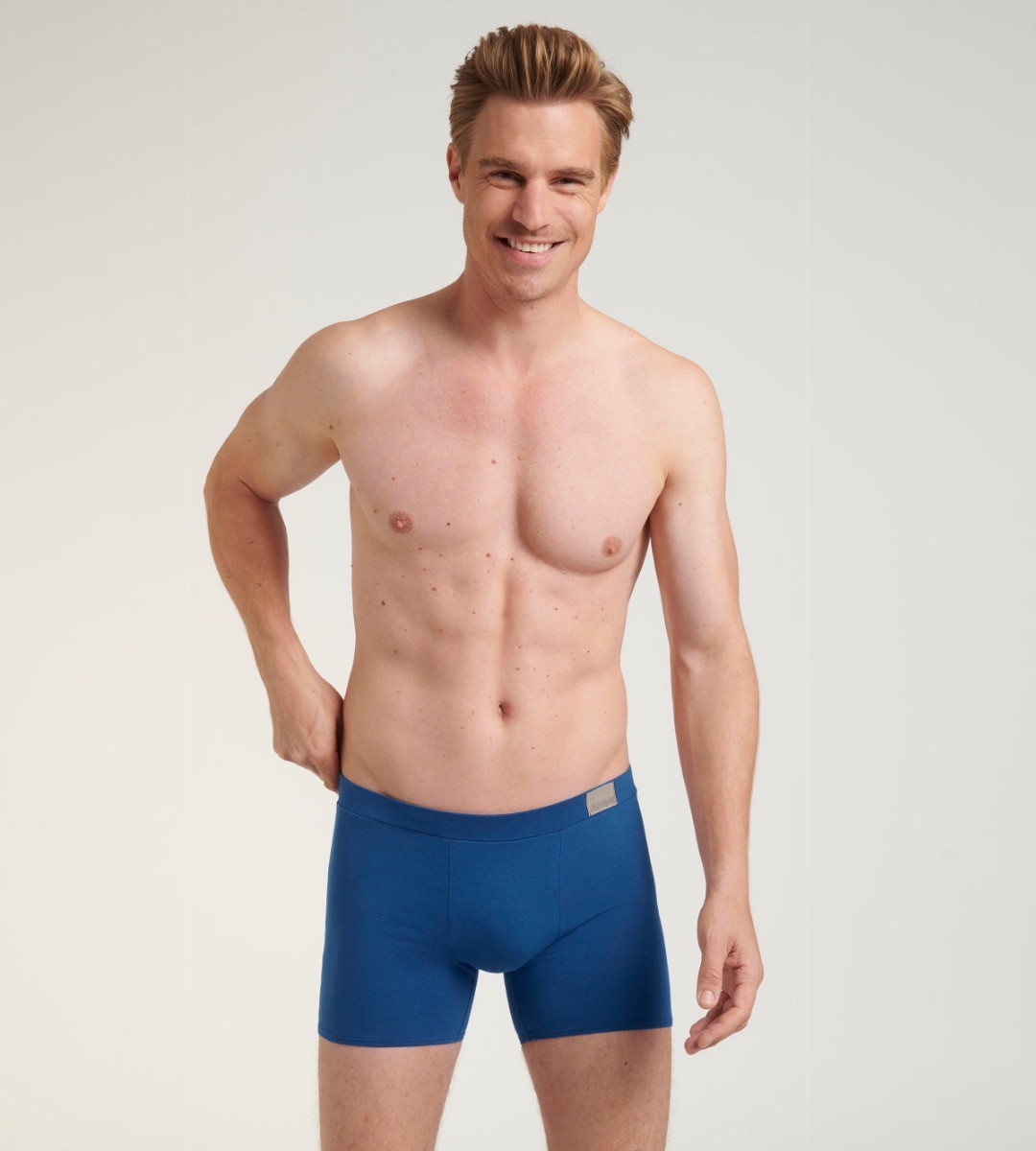 MEN Go Natural Heren Short 2-Pack Blauw