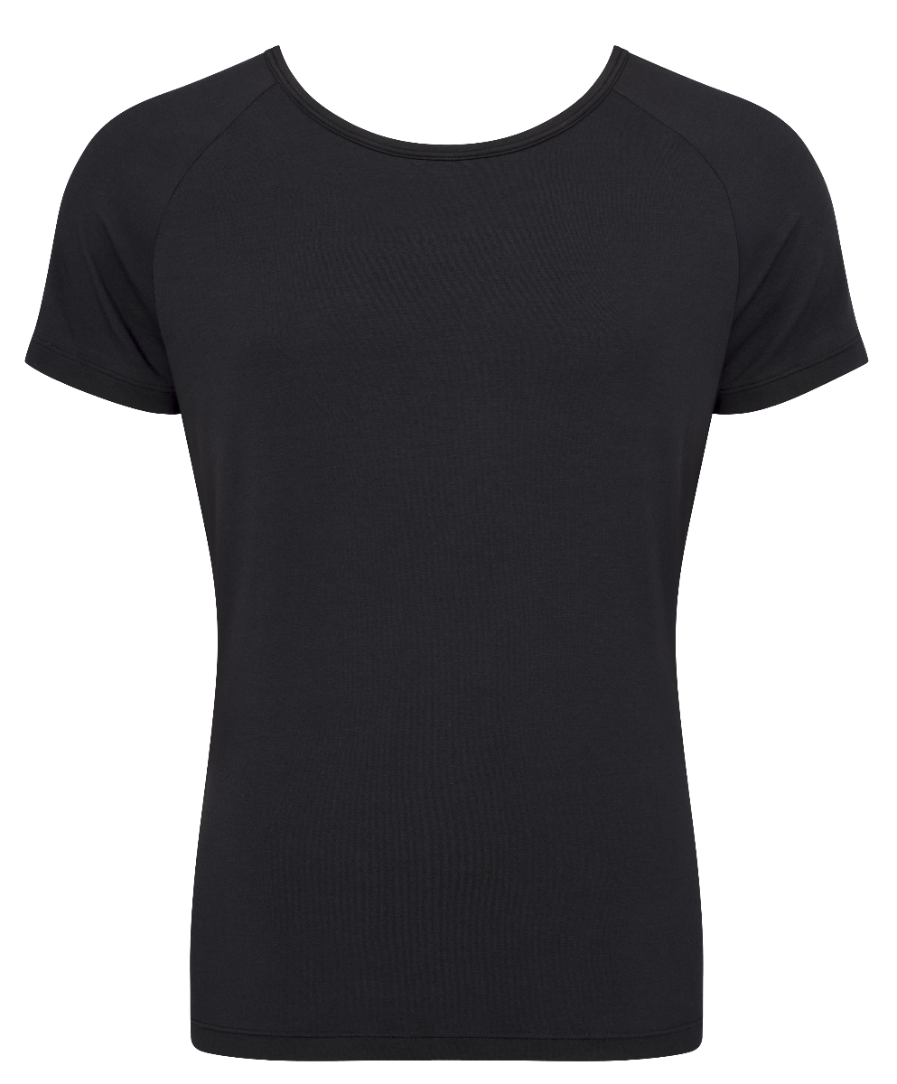 MEN Ever Soft Heren Shirt O-Neck Zwart