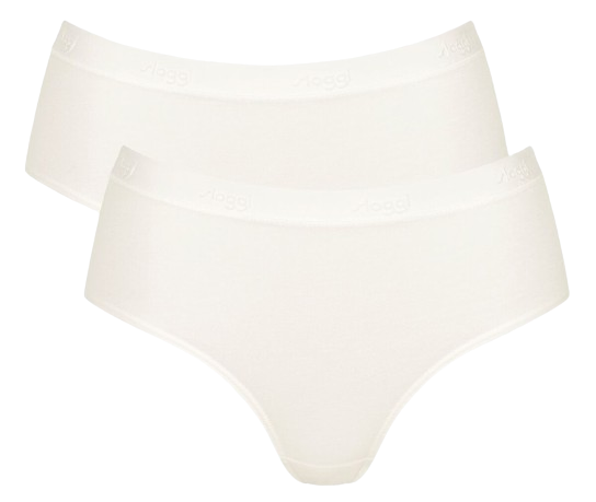 Go Casual Dames Midi 2-Pack Silk White