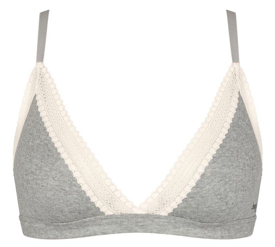 Dames GO Ribbed Bralette Grijs