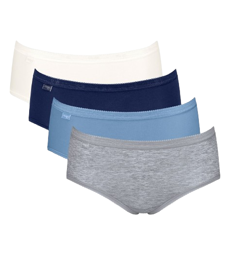 Basic+ Dames Midi 4-Pack Multiple Colours 17