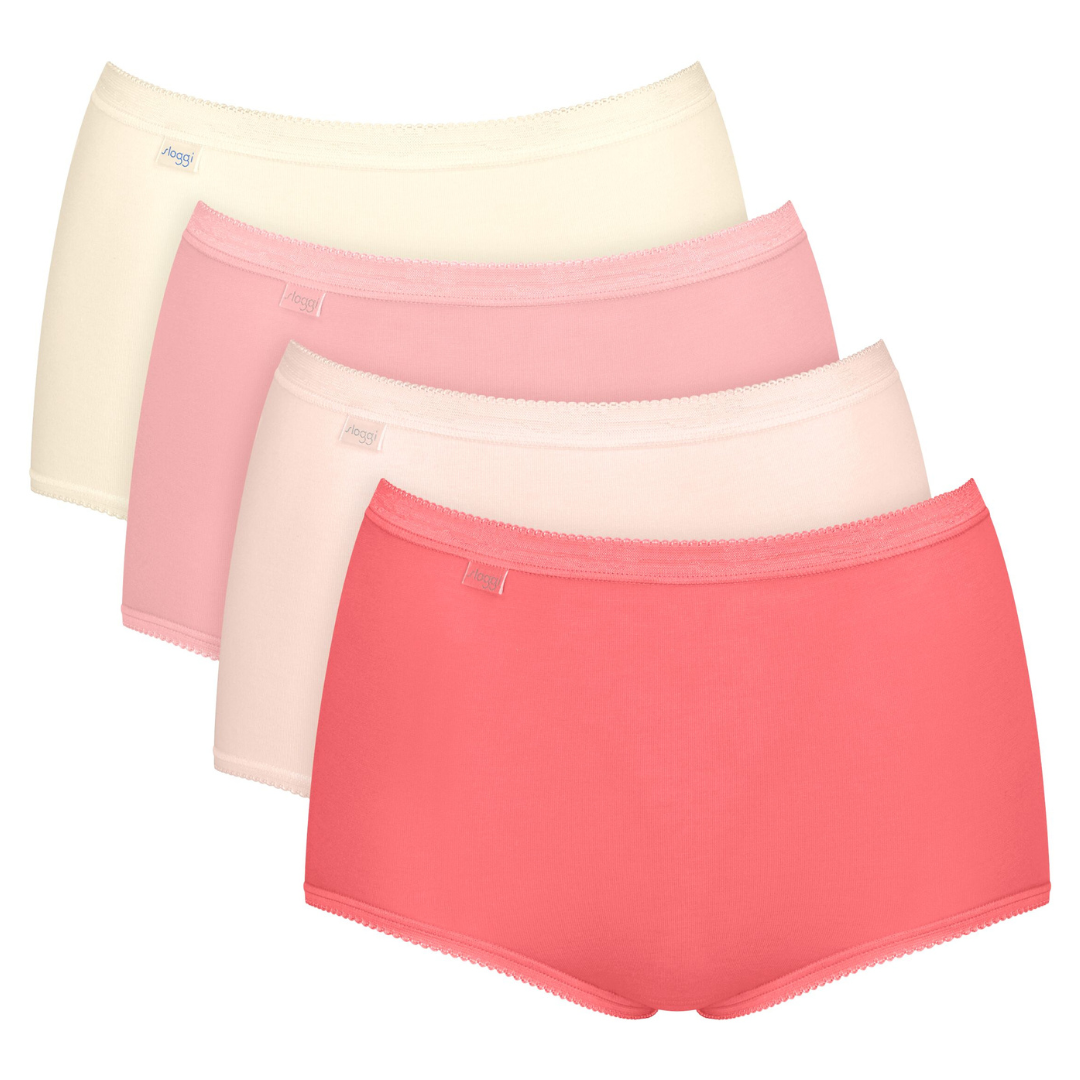 Basic+ Dames Maxi 4-Pack Roze