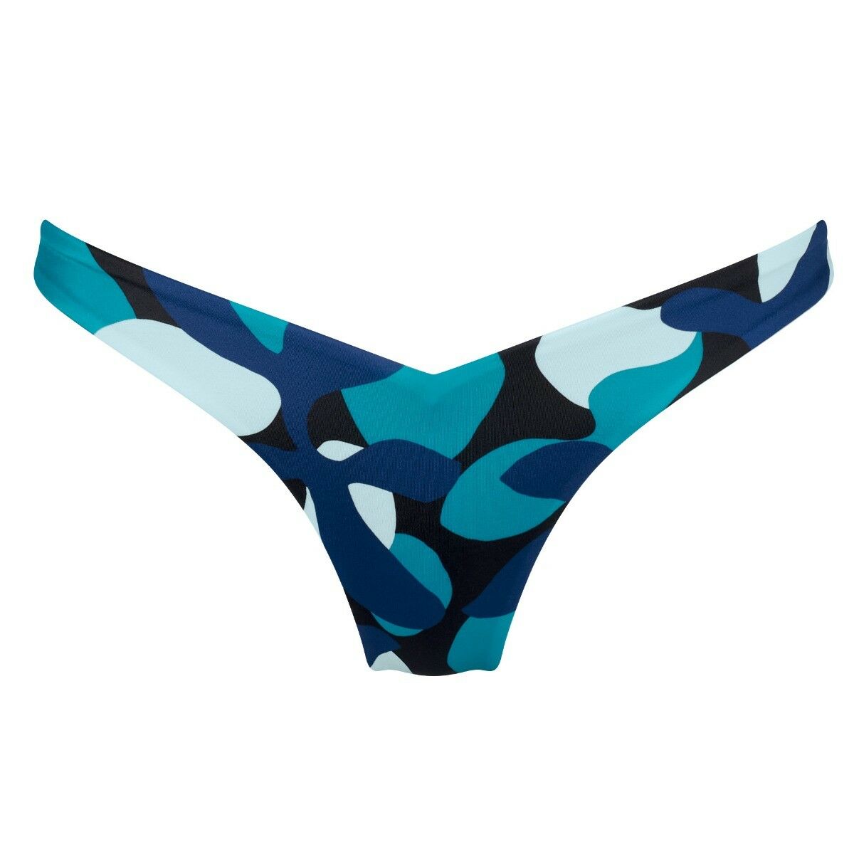 Dames Shore Flower Horn Reversible Tanga Blauw