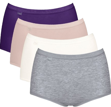 Basic+ Dames Maxi 4-Pack Multiple Colours 18