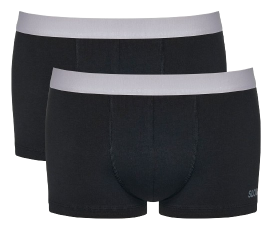 MEN Go ABC Heren Short Met Korte Pijpjes 2-Pack Black