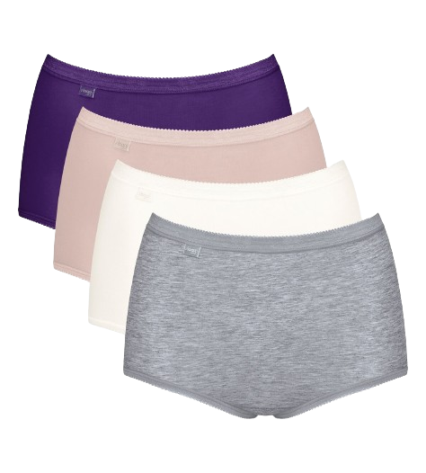 Basic+ Dames Maxi 4-Pack Multiple Colours 18