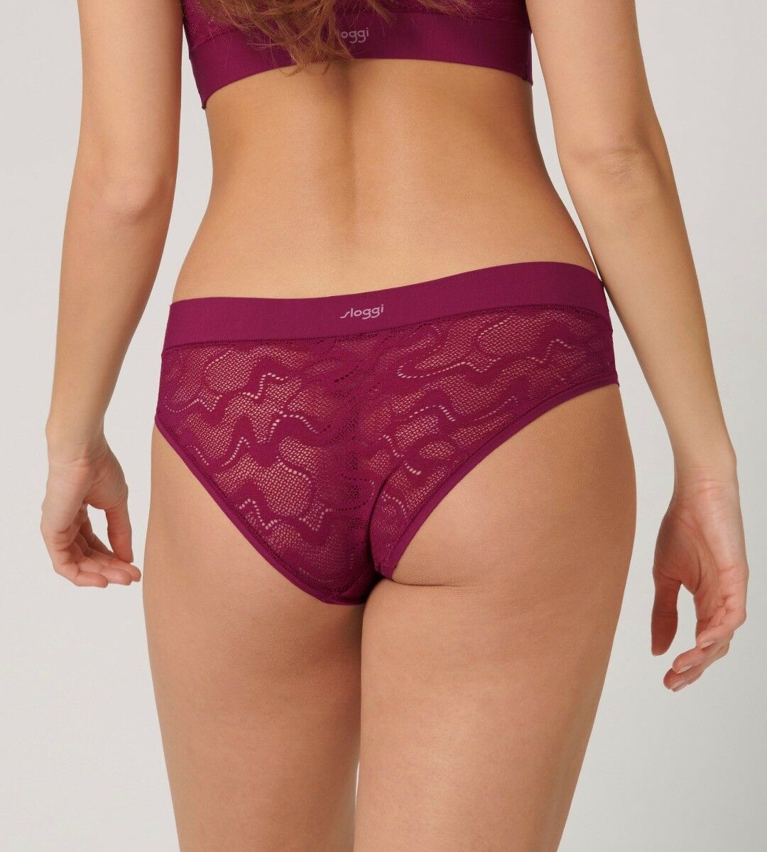 Sloggi Dames GO Allround Lace Hipster Dark Wine 3328 voordelig