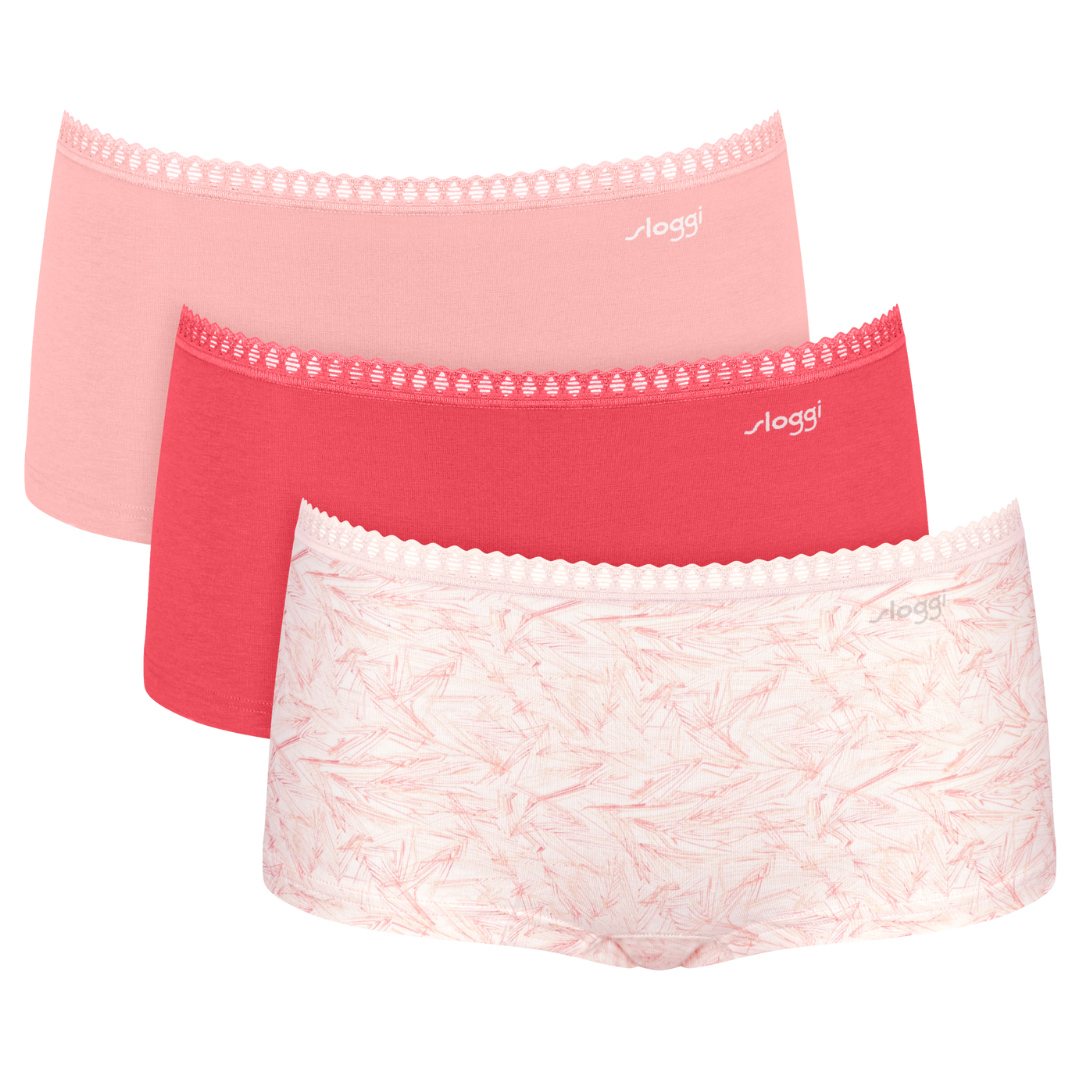 Go Crush Dames Short 3-Pack Red - Light Combination