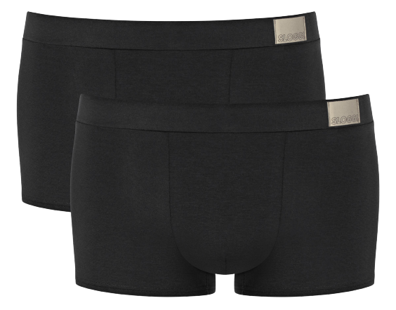 MEN Go Natural Heren Hipster 2-Pack Zwart MEN Go Natural Heren Hipster 2-Pack Zwart