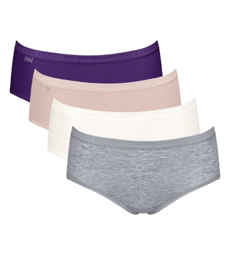 Basic+ Dames Midi 4-Pack Multiple Colours 18