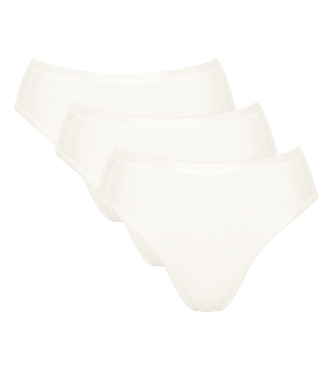 GO Daily Cotton Dames Tai 3-Pack Silk White