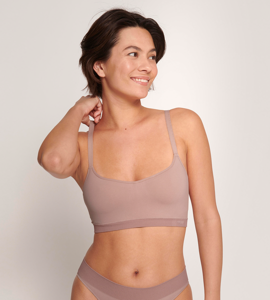 Ever Infused Aloe Dames Padded Bra Foggy Mauve