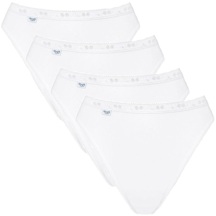 Basic+ Dames Tai 4-Pack White