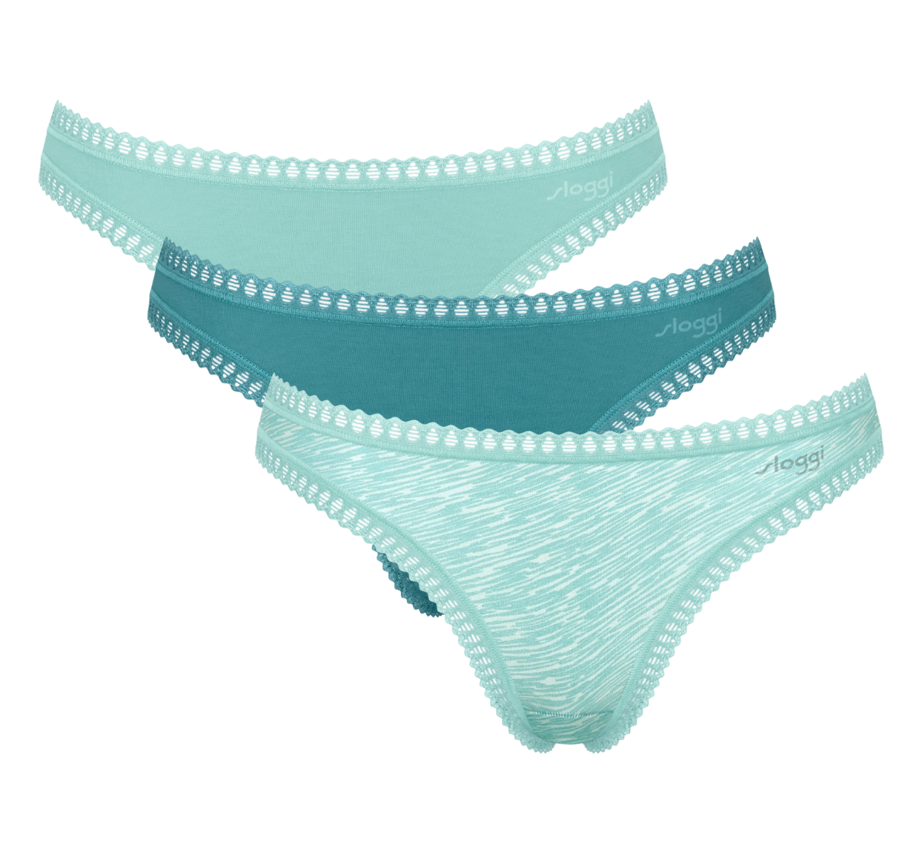 Go Crush Dames String 3-Pack Groen