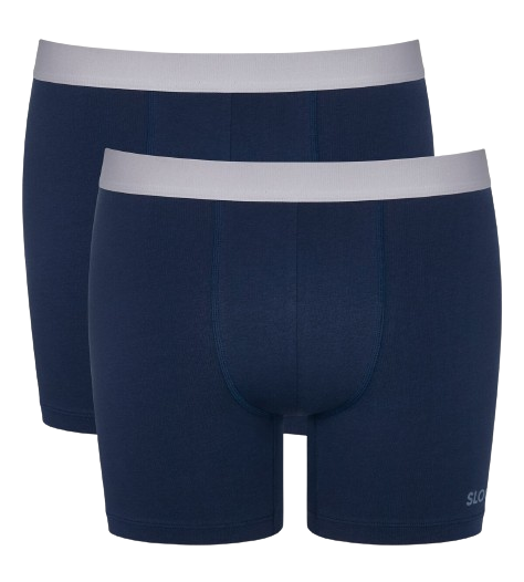MEN Go ABC Heren Short Met Lange Pijpjes 2-Pack Navy MEN Go ABC Heren Short Met Lange Pijpjes 2-Pack Navy