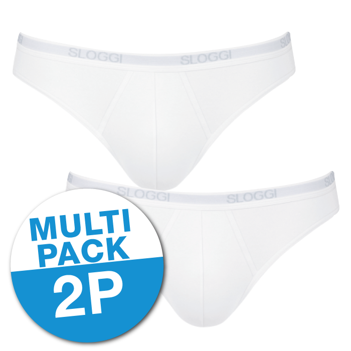 MEN Basic Heren Mini 2-Pack Wit