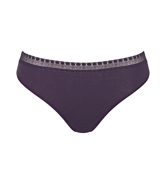 Go Ribbed Dames Tai 2-Pack  Blueberry